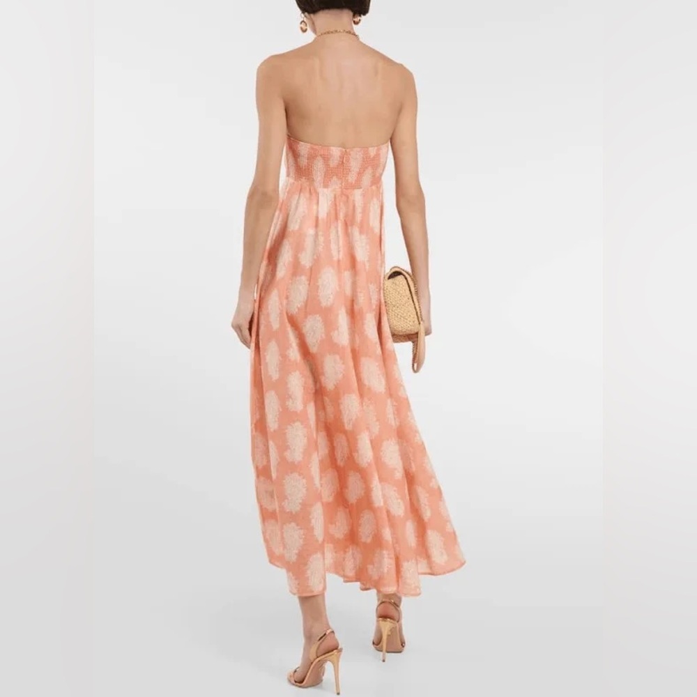 ZIMMERMANN
Devi Bandeau Coral Paisley Midi Dress - Picture 8 of 16